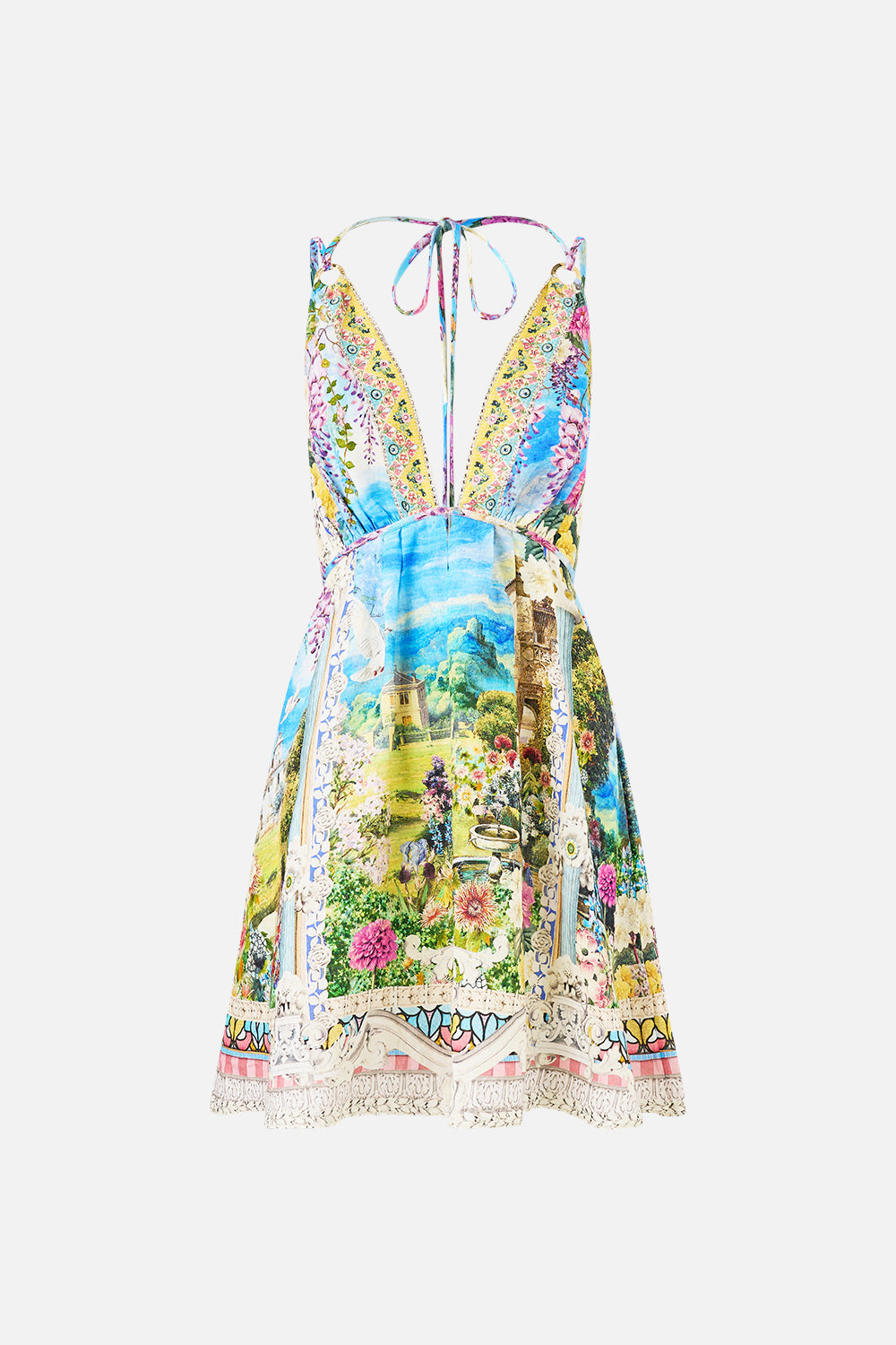 SHORT FLARED DRESS WITH HARDWARE NAVÀS NOUVEAU