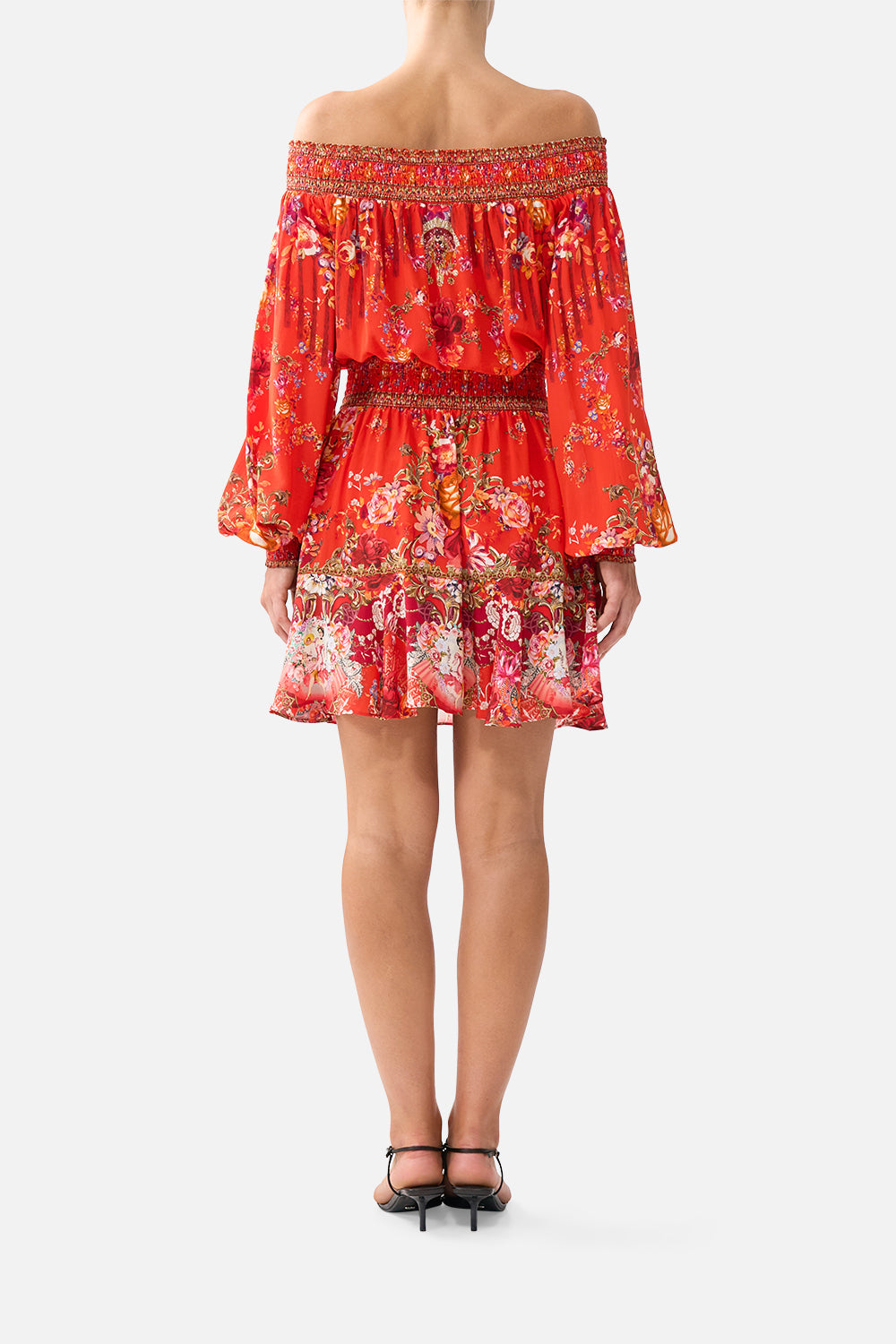 OFF SHOULDER SHORT DRESS OLÉ OLÉ