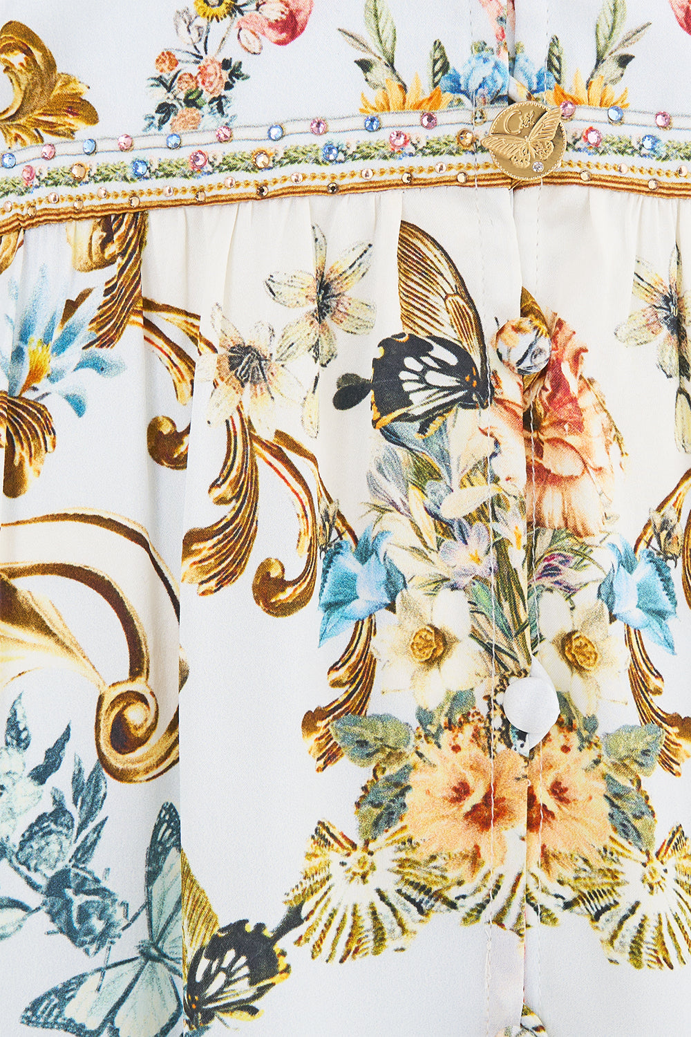 BUTTON FRONT FRILL DRESS SEVILLE SWEETHEART