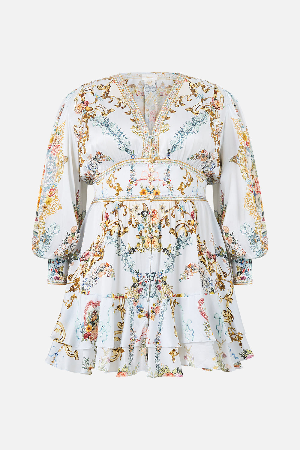 BUTTON FRONT FRILL DRESS SEVILLE SWEETHEART