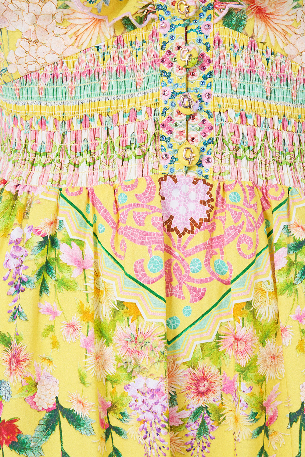 TIERED DRESS WITH NECK FRILL LADY LIMONADA