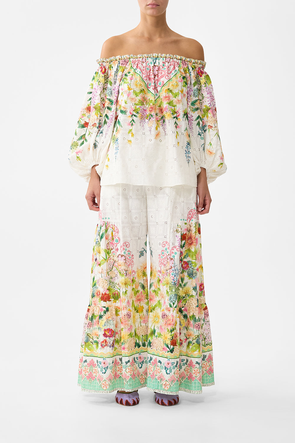 FRILL OFF SHOULDER TOP THE CALL OF CATALONIA