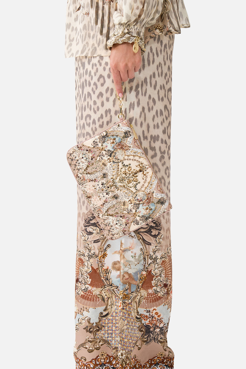 SCARF CLUTCH ARANJUEZ ANIMALIA