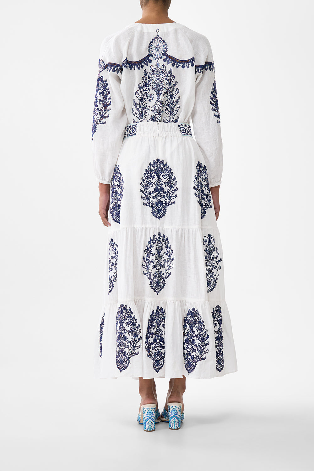 TIERED EMBROIDERED SKIRT ISNIK LULLABY