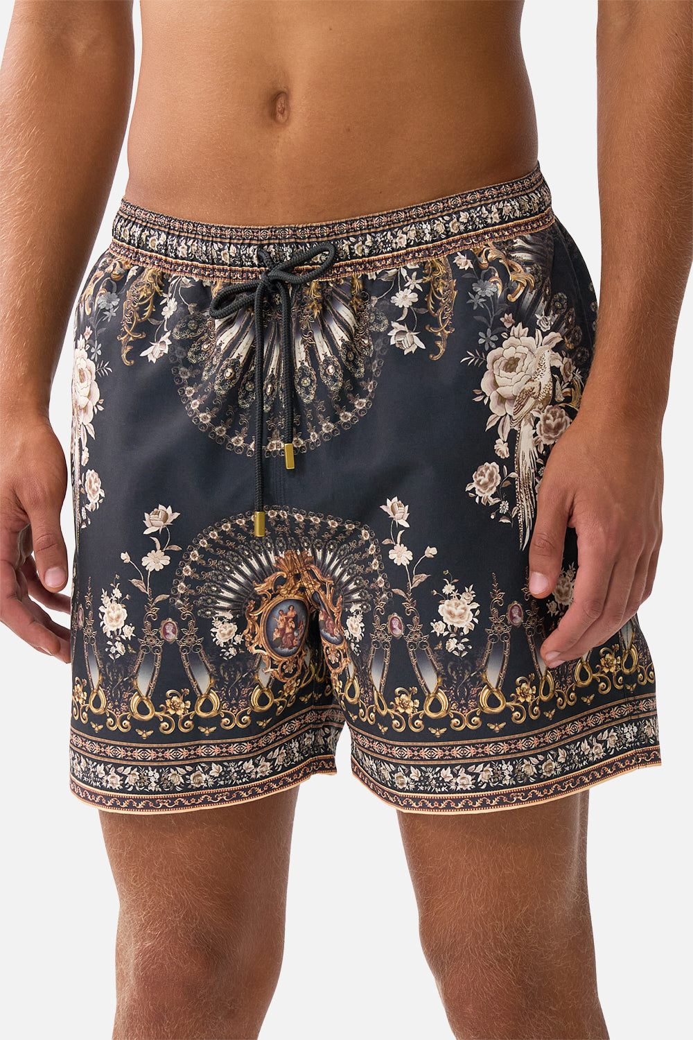 MID LENGTH BOARDSHORT WITH ELASTIC WAIST FLAMENCO FOLKLORE