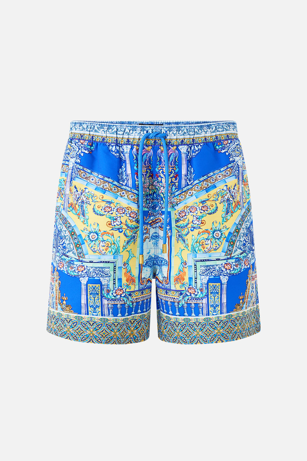 MID LENGTH BOARDSHORT WITH ELASTIC WAIST BENEATH THE ANDALUSIAN SUN