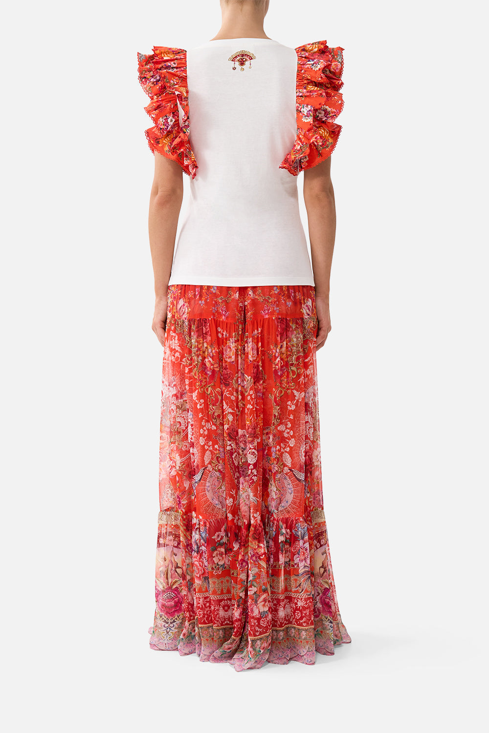 DOUBLE FRILL SLEEVE TEE OLÉ OLÉ