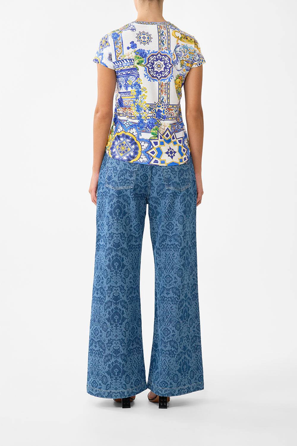 SLIM FIT ROUND NECK T-SHIRT ESPAÑA NIRVANA