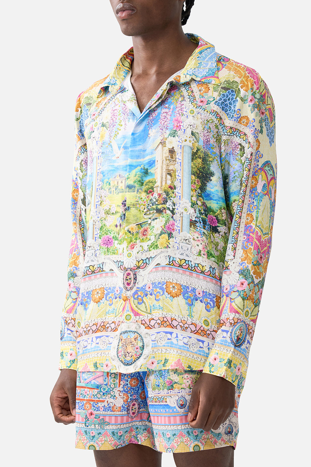 LONG SLEEVE HIDDEN PLACKET SHIRT NAVÀS NOUVEAU