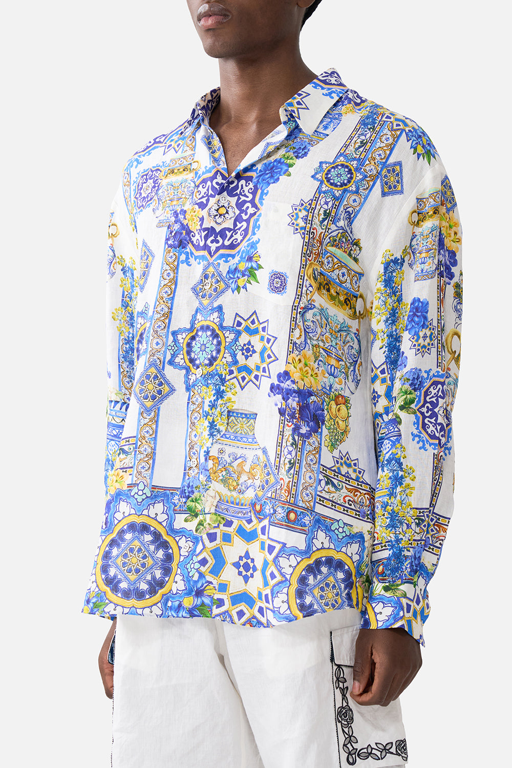 LONG SLEEVE OVERSIZED SHIRT ESPAÑA NIRVANA