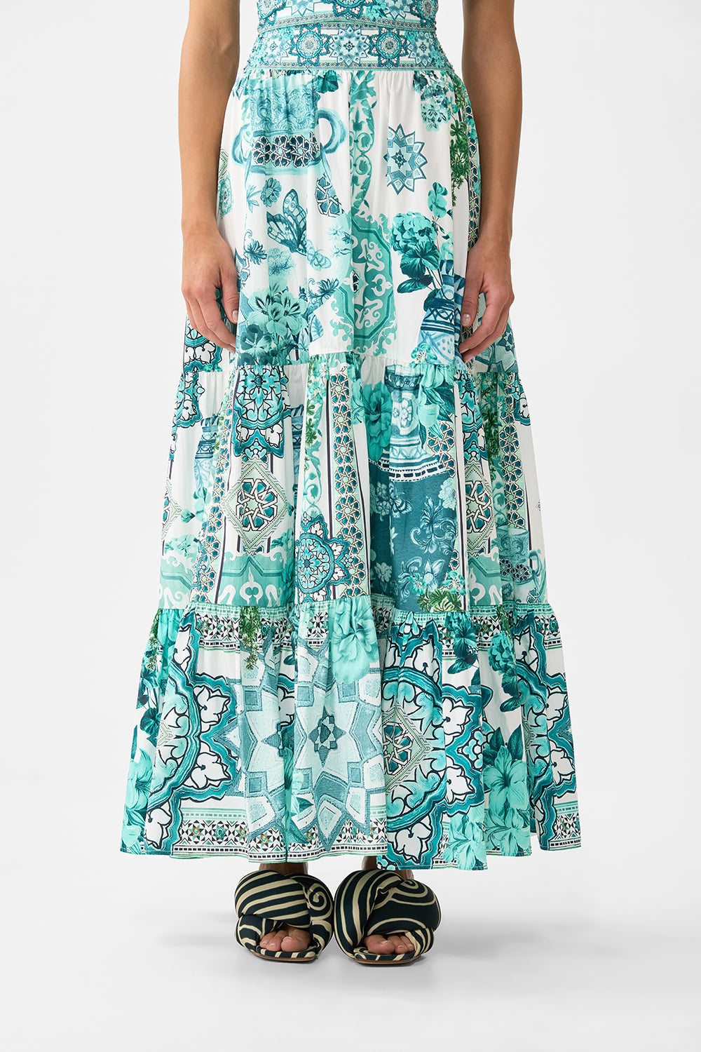 HIGH WAISTED TIERED SKIRT BALEARIC BEBÉ