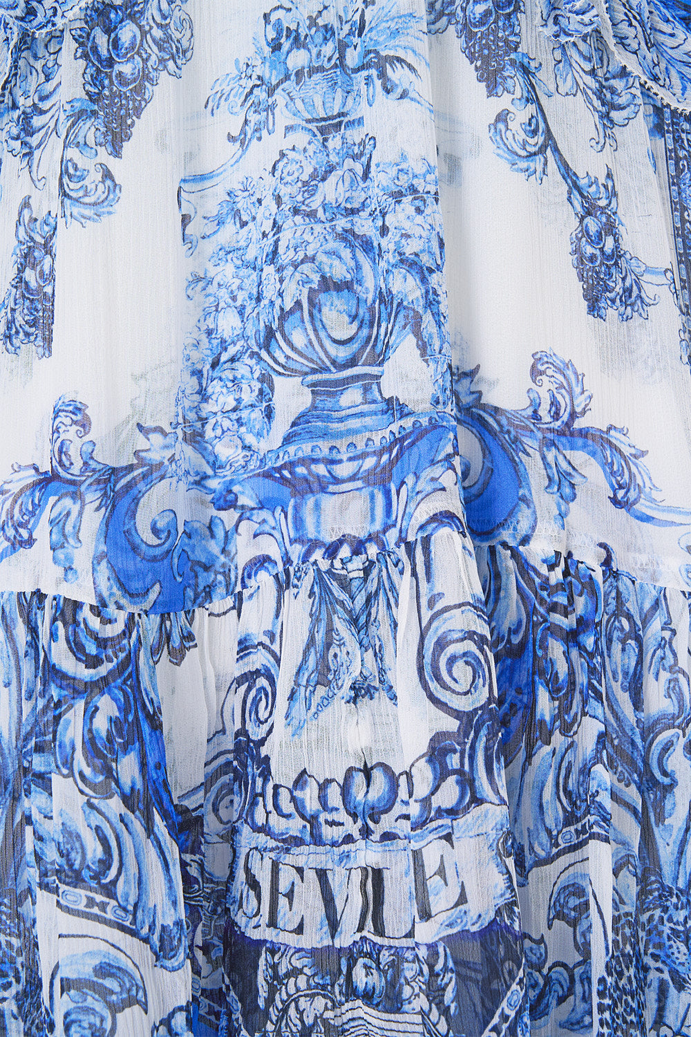 TIERED SWING MINI DRESS A TILED WONDERLAND