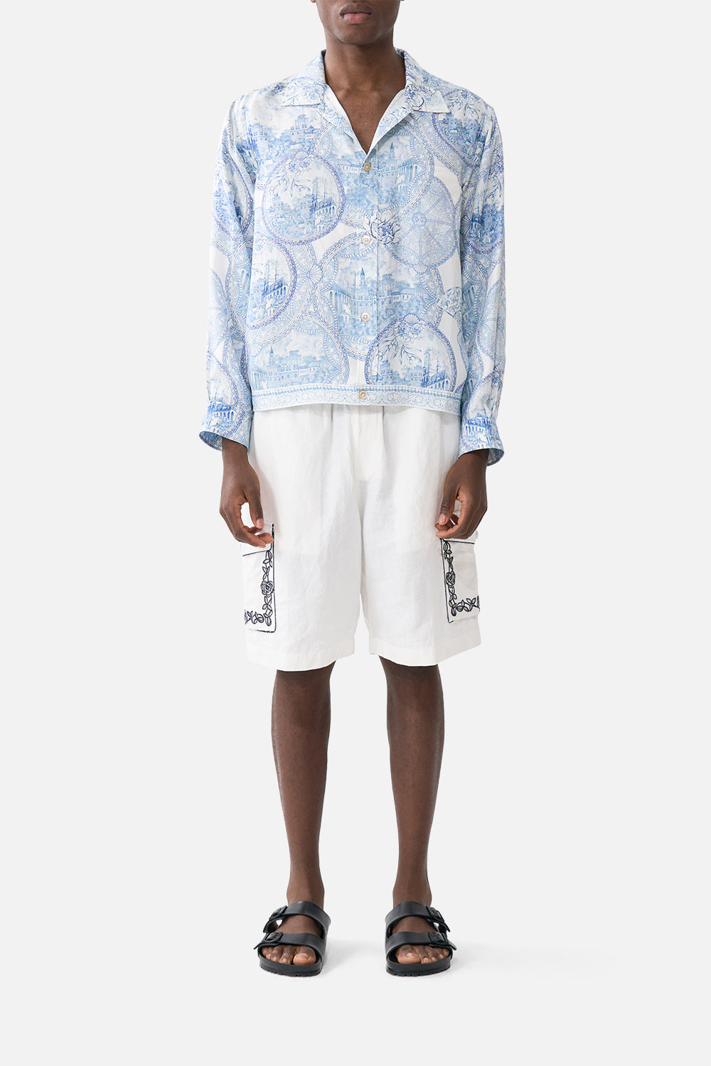 CROP BLOUSON JACKET THE HUM OF THE ALHAMBRA