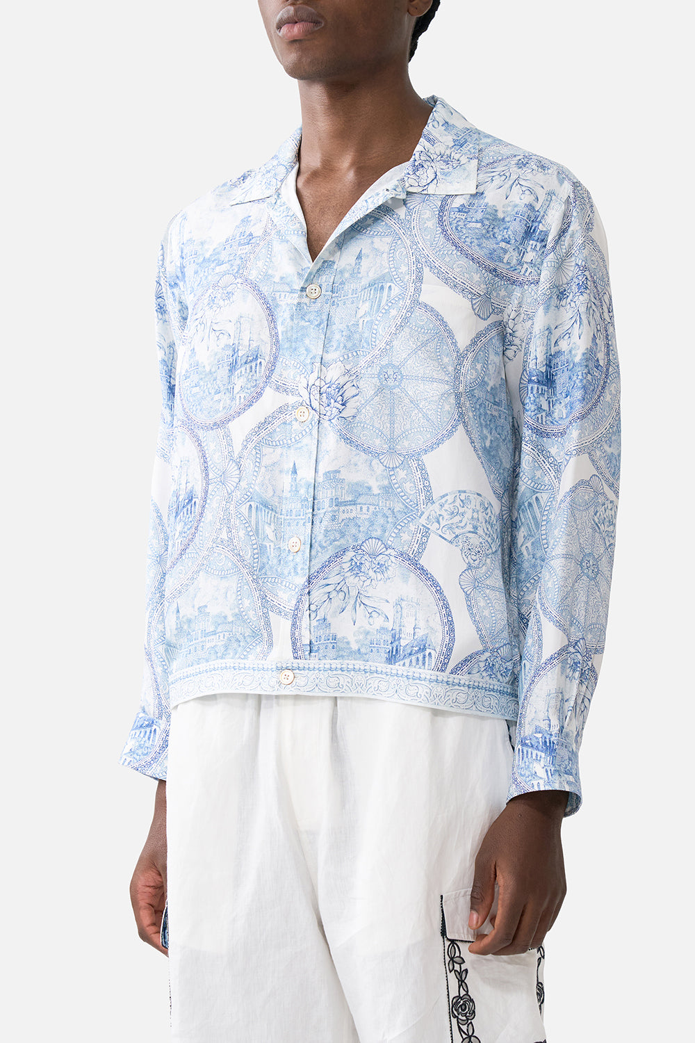 CROP BLOUSON JACKET THE HUM OF THE ALHAMBRA