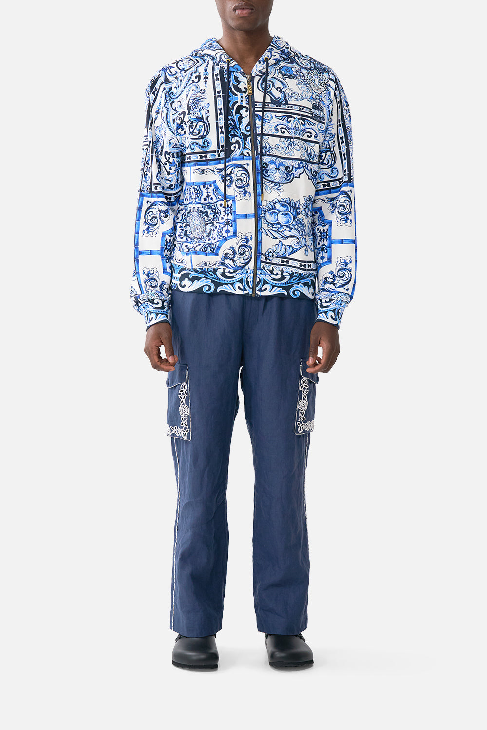 ZIP THROUGH HOODIE A TILED WONDERLAND