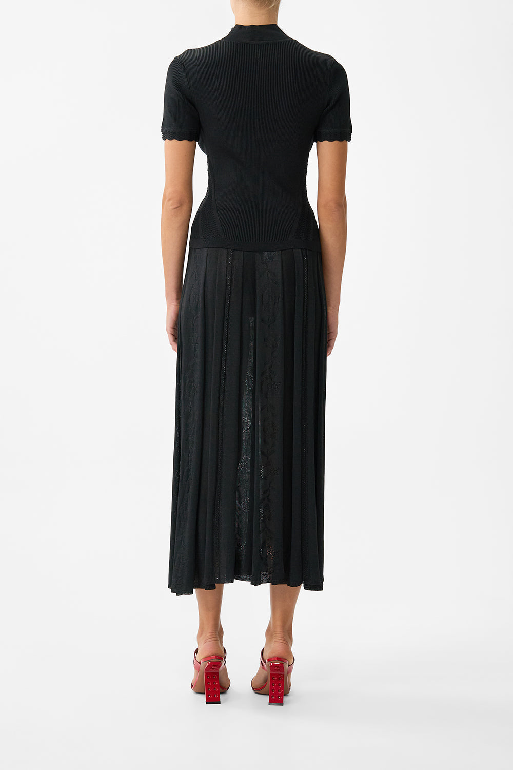 MOCK NECK KNIT TOP FLAMENCO FOLKLORE