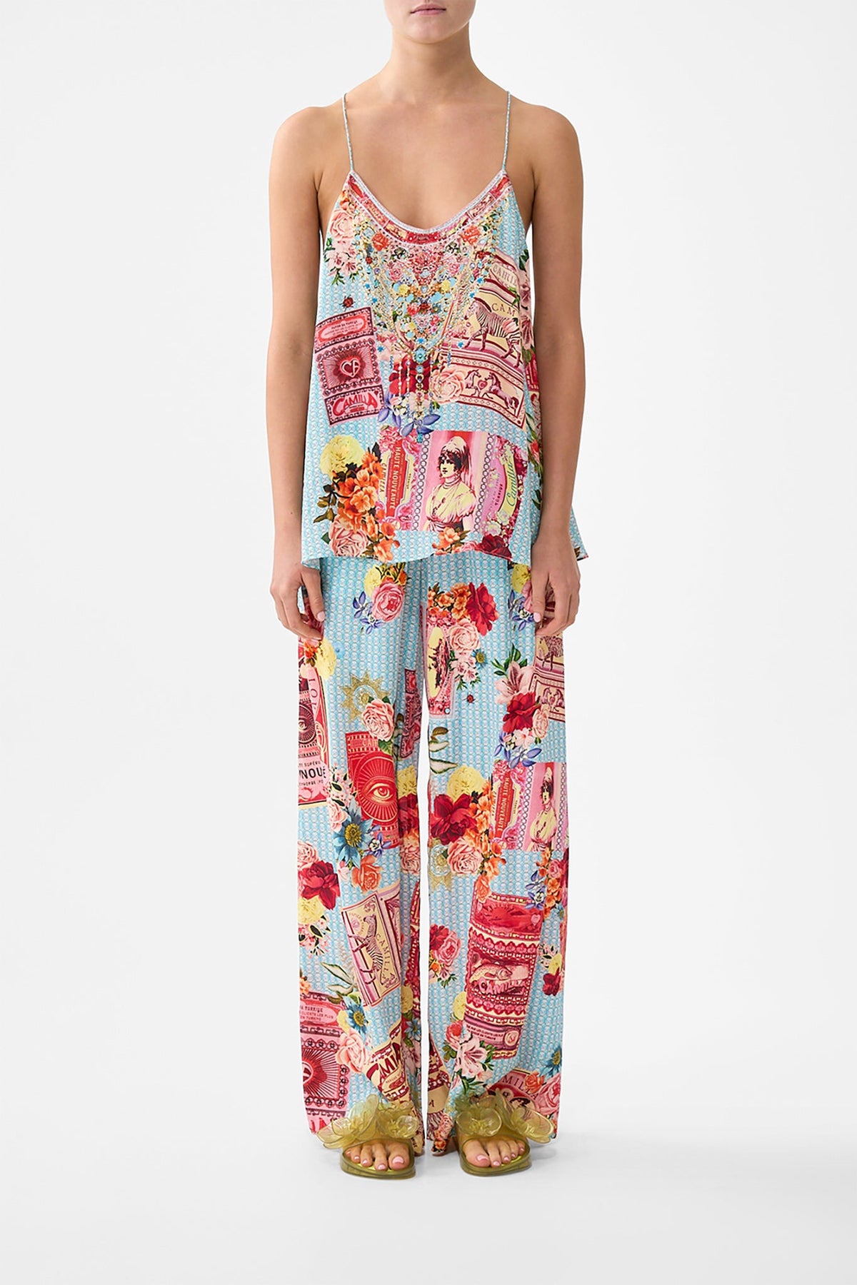 T-BACK SHOESTRING TOP PAPERS AND CURIOUS CAPERS