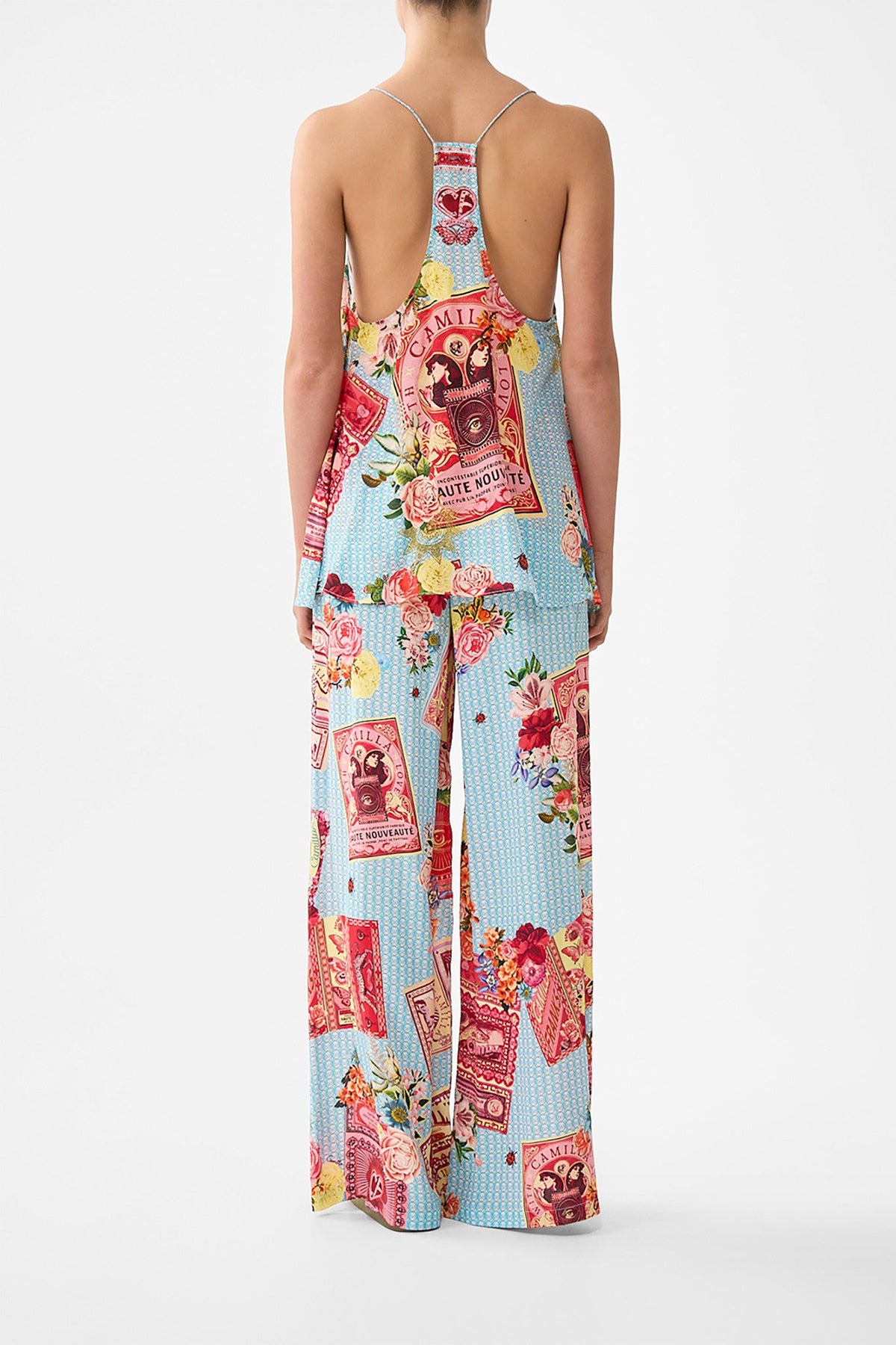 T-BACK SHOESTRING TOP PAPERS AND CURIOUS CAPERS