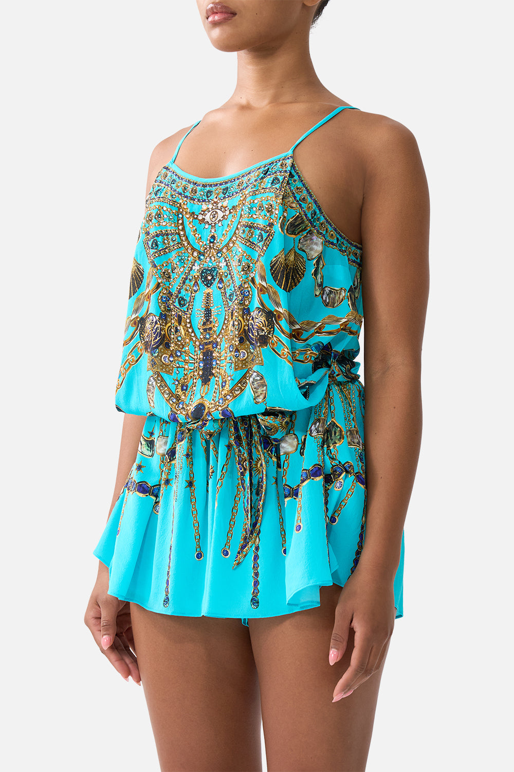 SHOESTRING STRAP PLAYSUIT TOTEMS AND TREASURES