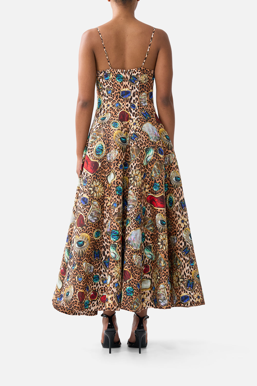 CORSET DRESS WITH LONG FLARED SKIRT NAZAR NIRVANA