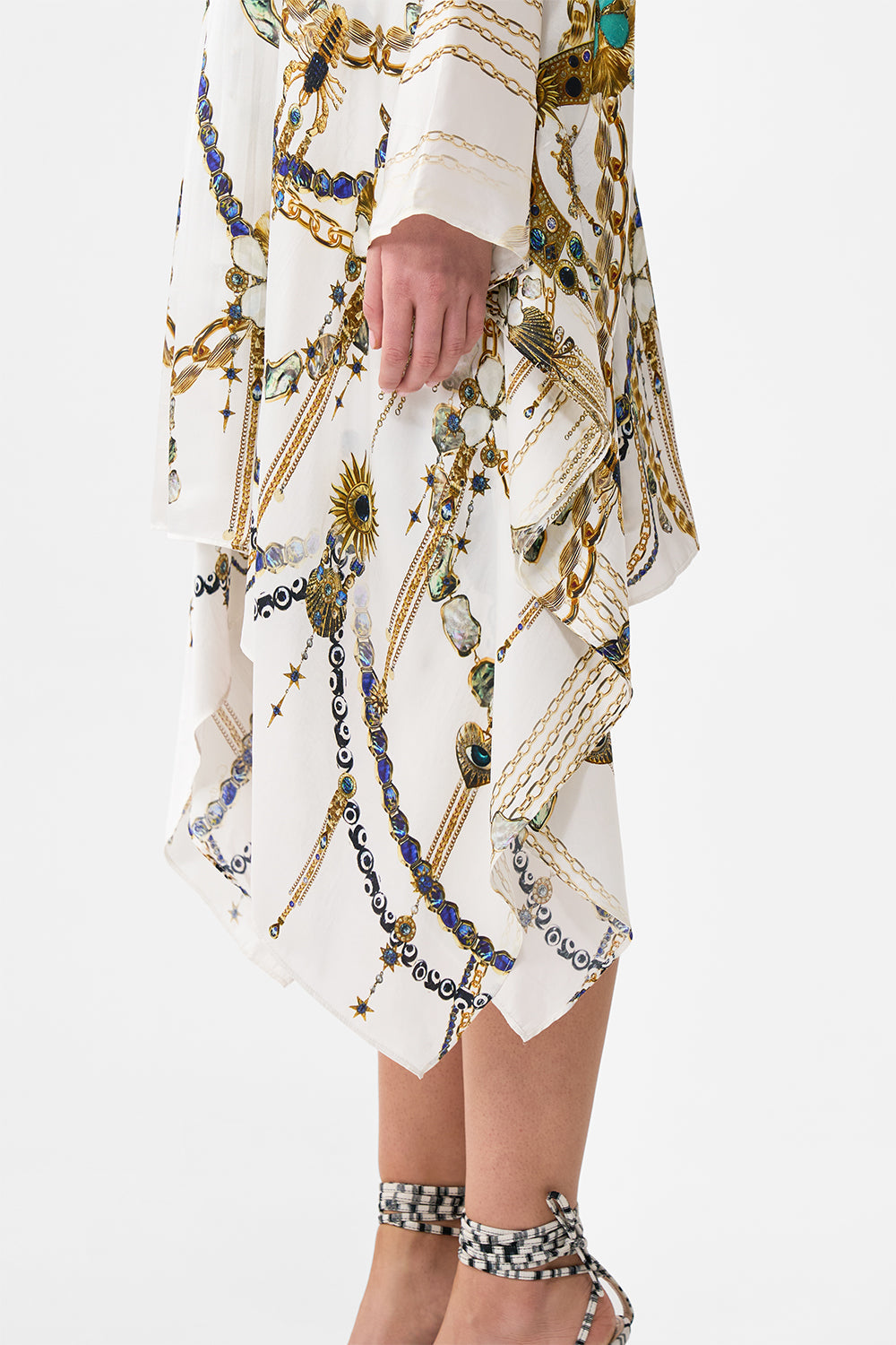 SHORT KAFTAN WITH WAIST TAB CHAIN GANG