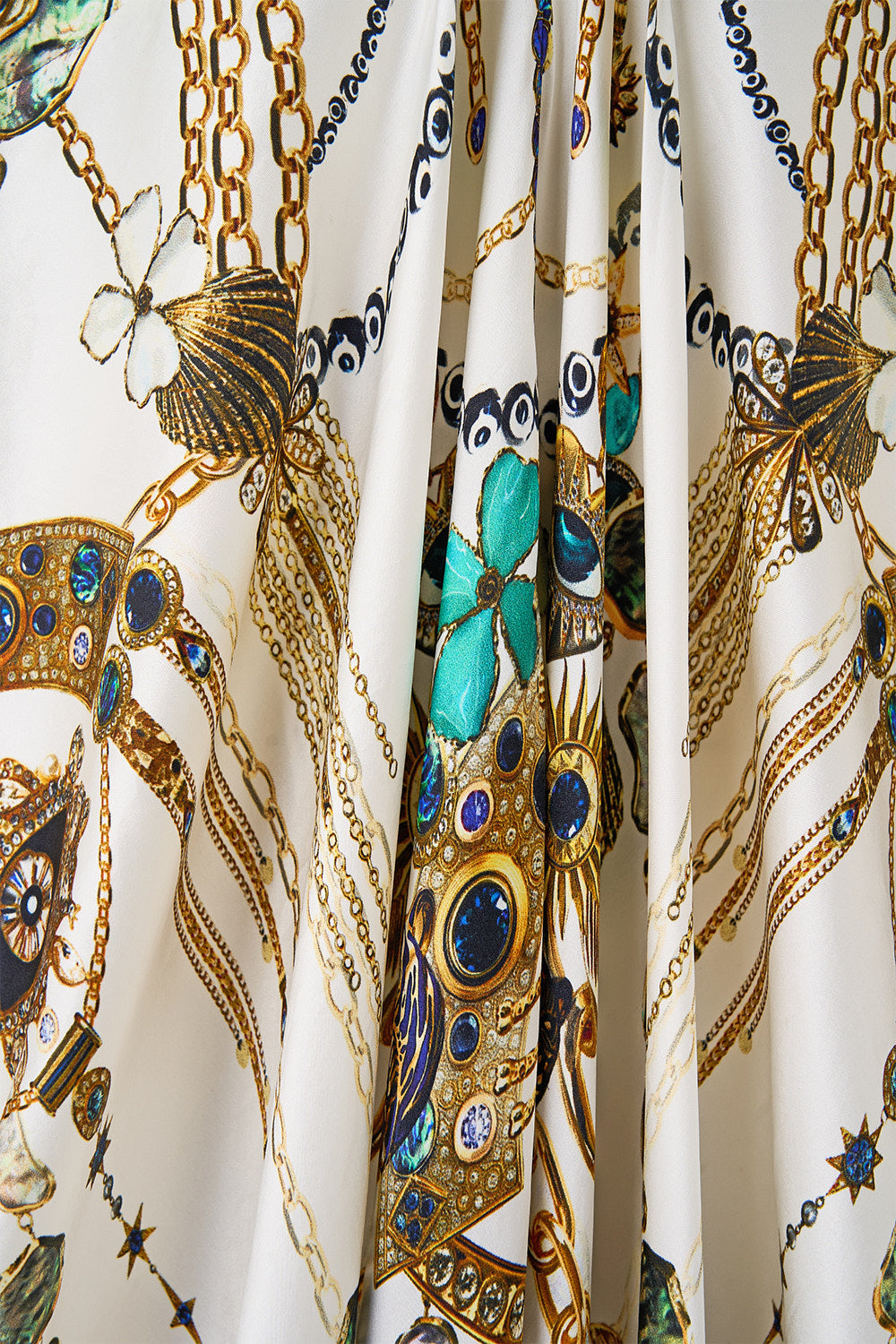 PIERCED V NECK KAFTAN CHAIN GANG