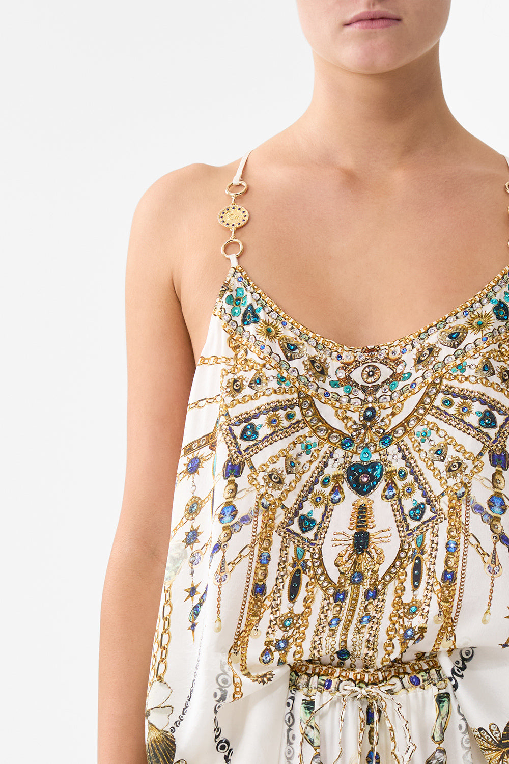 T-BACK SHOESTRING TOP CHAIN GANG