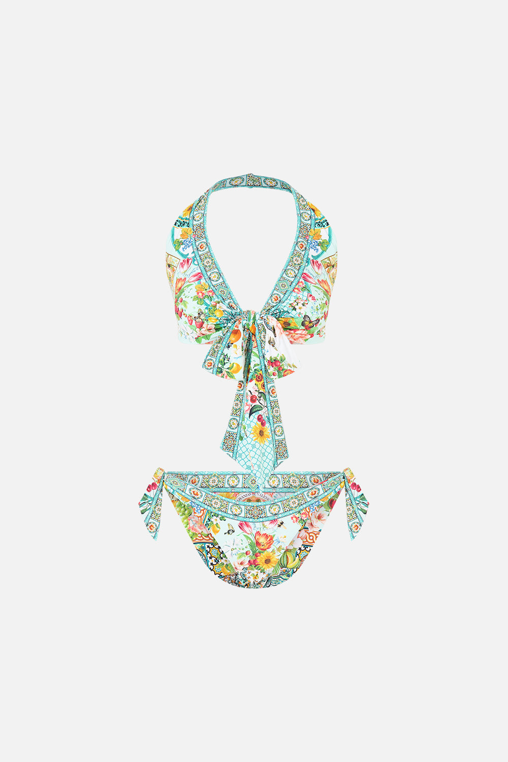 REVERSIBLE MULTI WEAR TIE HALTER BIKINI SET MAGIC OF THE MERCADO