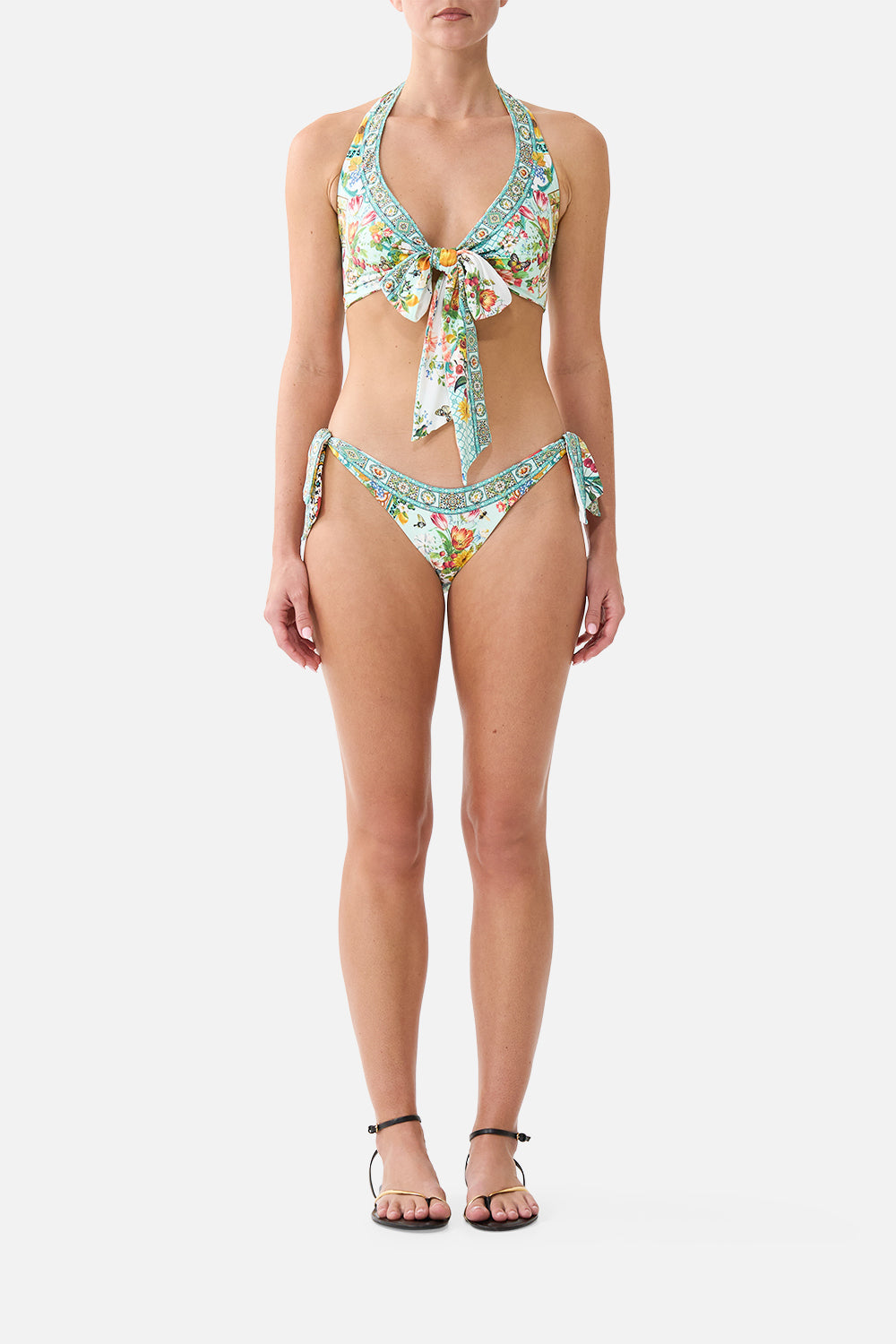 REVERSIBLE MULTI WEAR TIE HALTER BIKINI SET MAGIC OF THE MERCADO