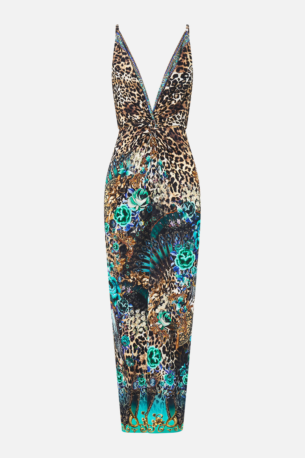 STRAPPY DRESS WITH TWIST FRONT FLAMENCO EUPHORIA