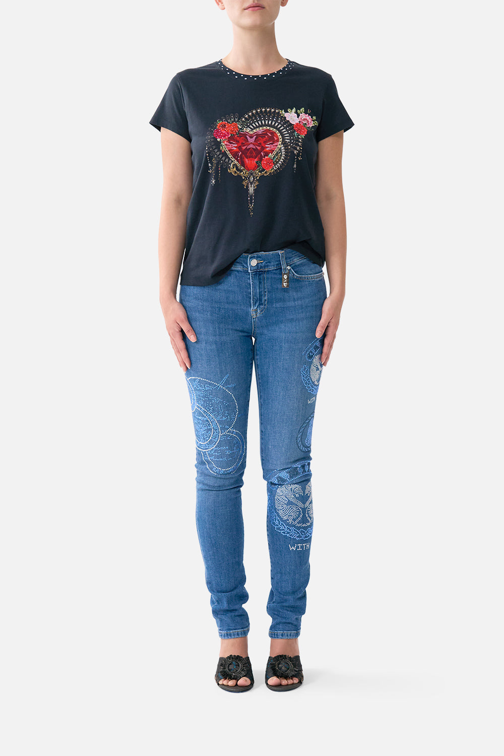 RIYEKA AZUL ARISTOCRACY SKINNY JEAN DENIM