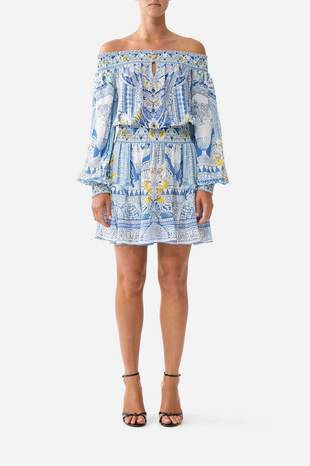 OFF SHOULDER SHORT DRESS DE NADA GRANADA