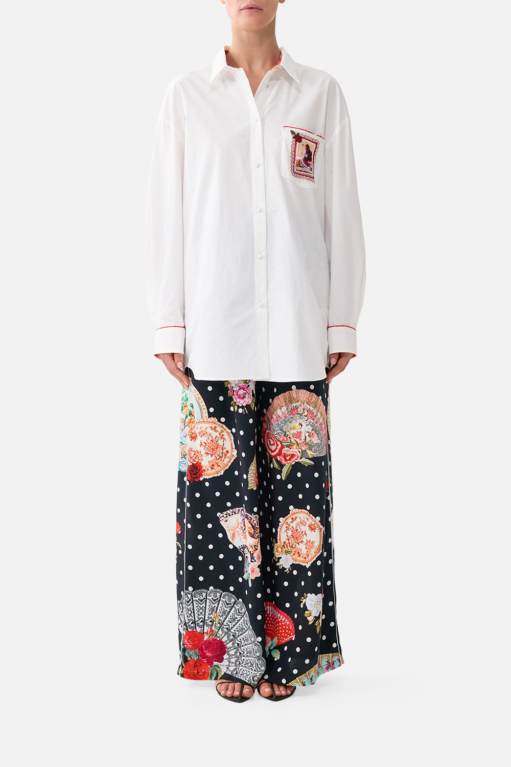 LONG SLEEVE OVERSIZED SHIRT WITH POCKET DAUGHTERS OF DUENDE