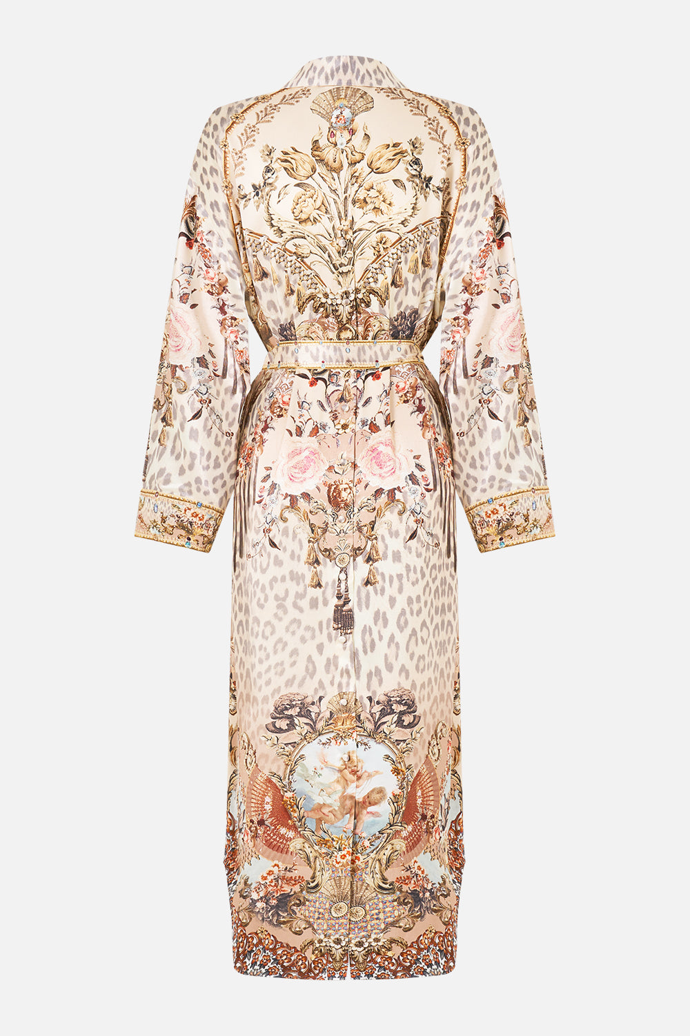 SHIRT DRESS WITH BACK BUTTON DETAIL ARANJUEZ ANIMALIA