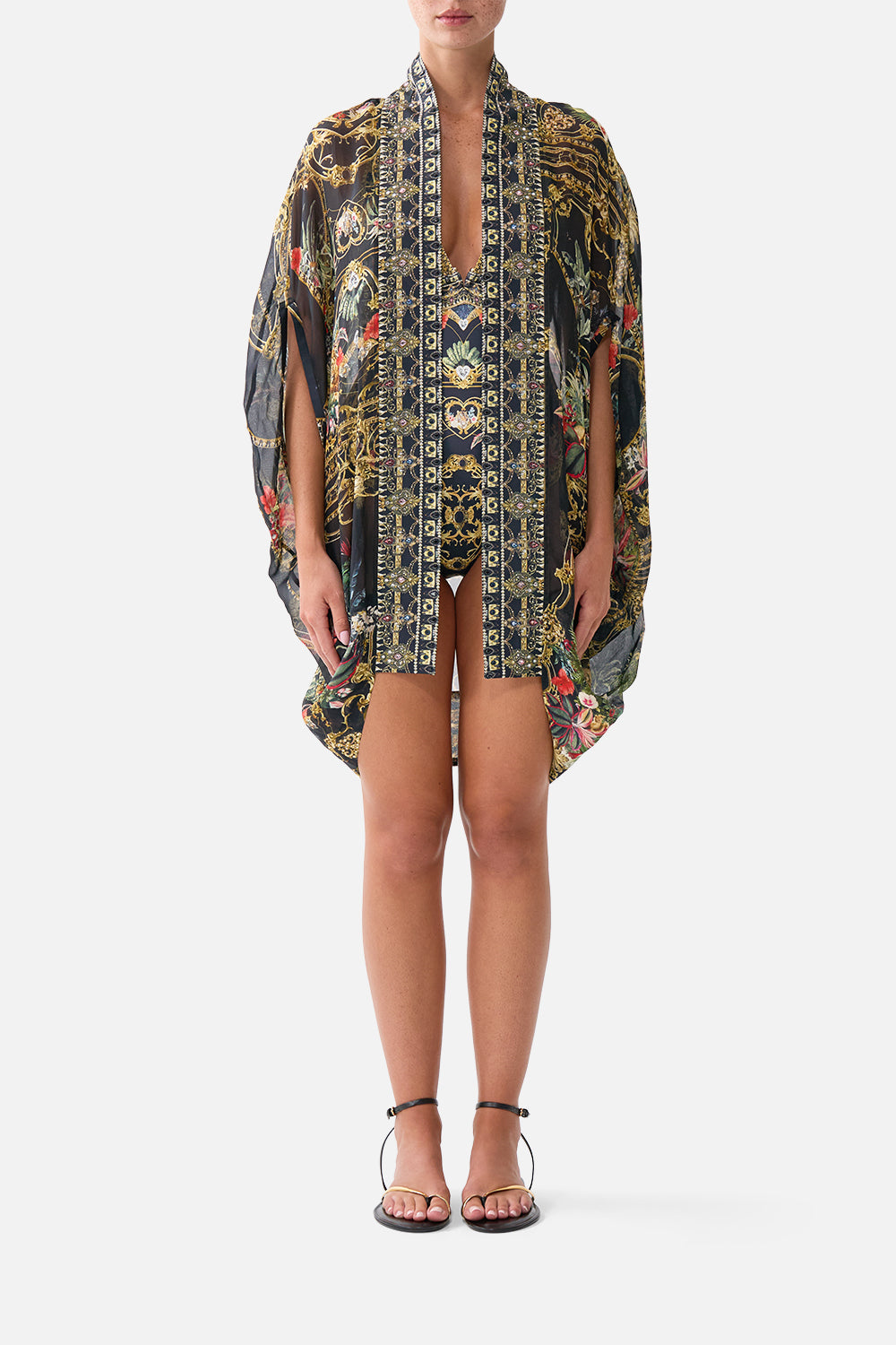 OPEN FRONT CARDI CAPE PALACE ZOOLOGY