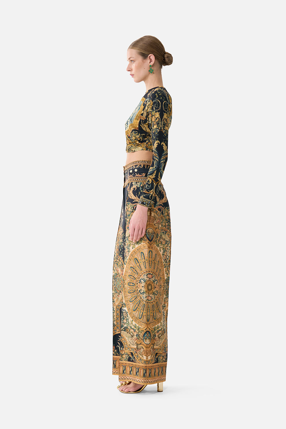TAILORED PANT WITH WAIST BUTTON DETAIL MUSEUM MEMOIRS