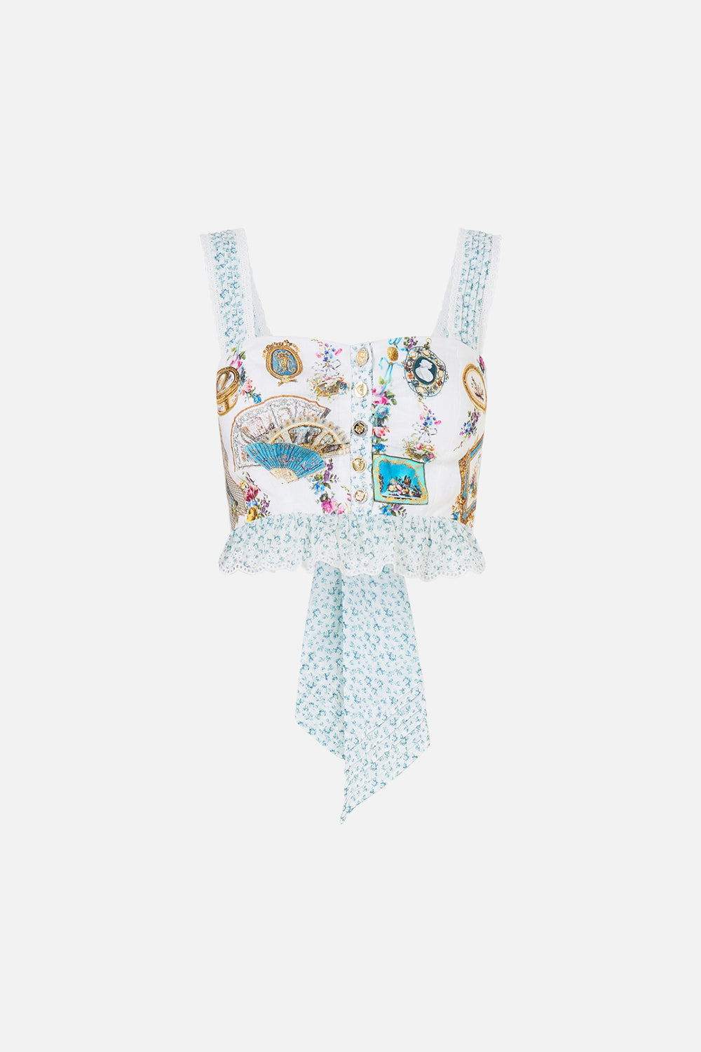 CROP TOP WITH FRILL DETAIL ART FOR THE ARTISANS