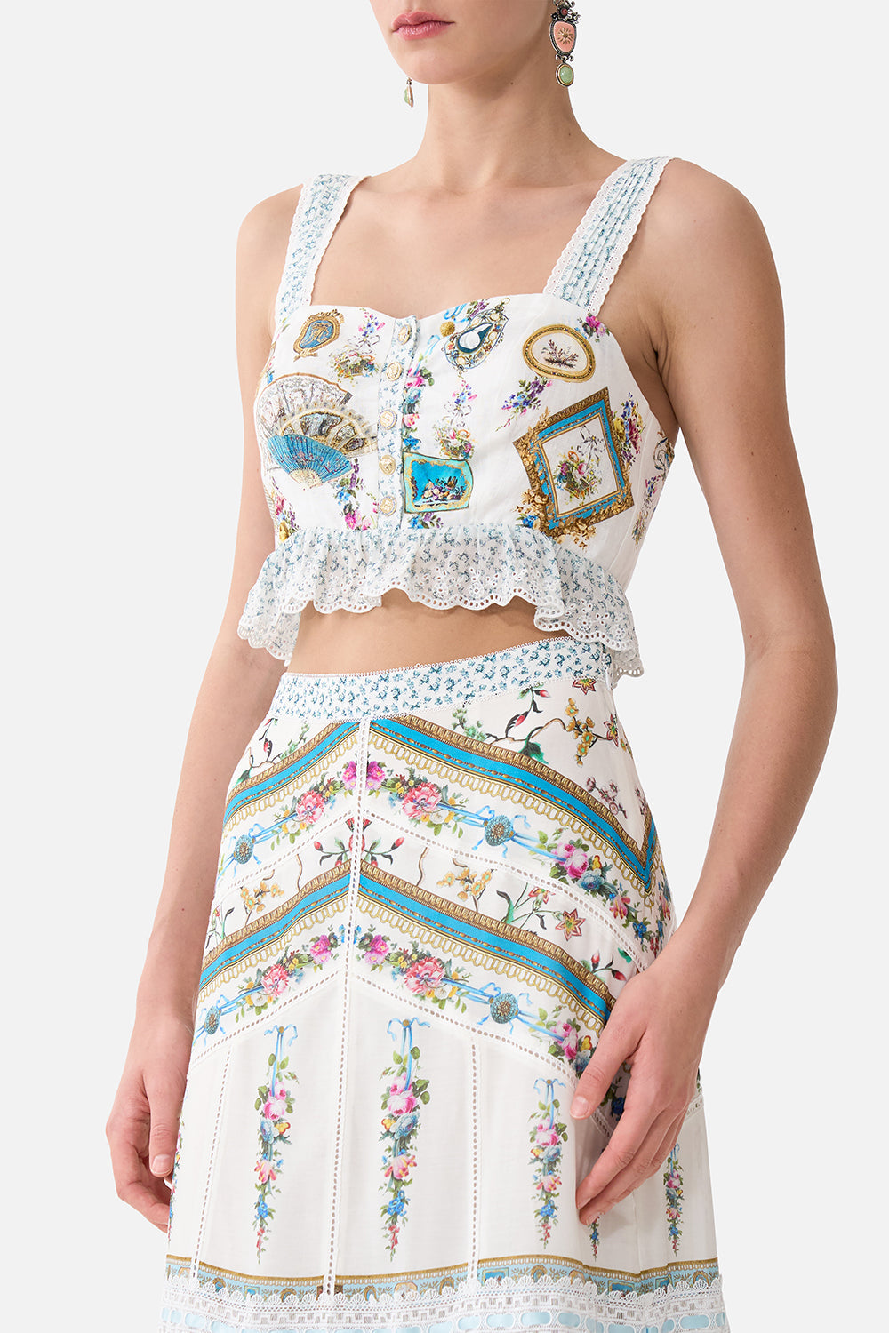 CROP TOP WITH FRILL DETAIL ART FOR THE ARTISANS