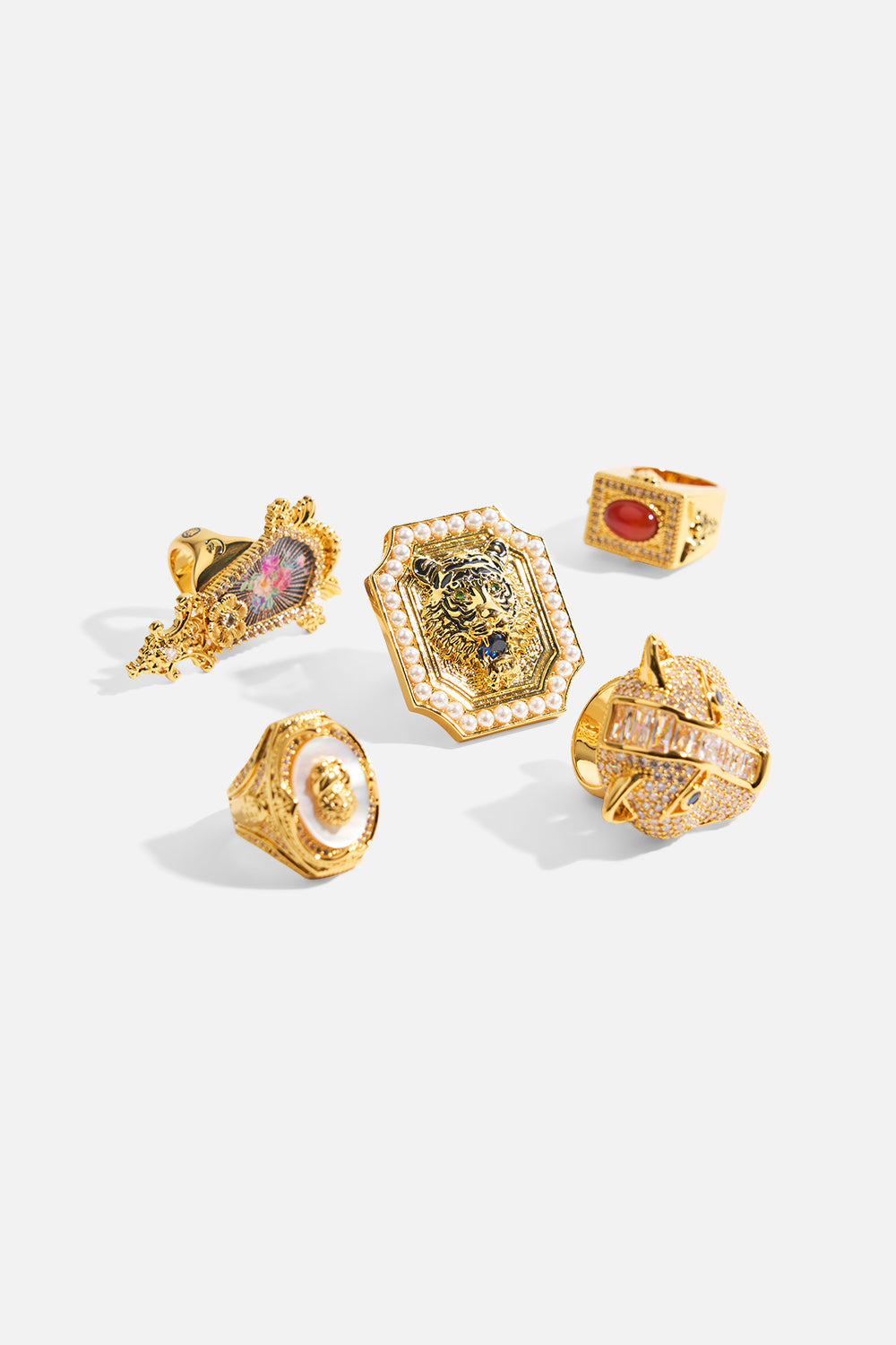 A SPANISH STATEMENT JAGGI HEAD RING GOLD