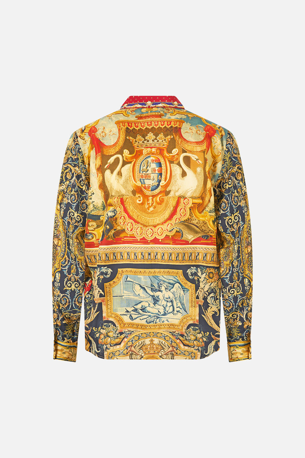 LONG SLEEVE HIDDEN PLACKET SHIRT MEET ME AT THE MET