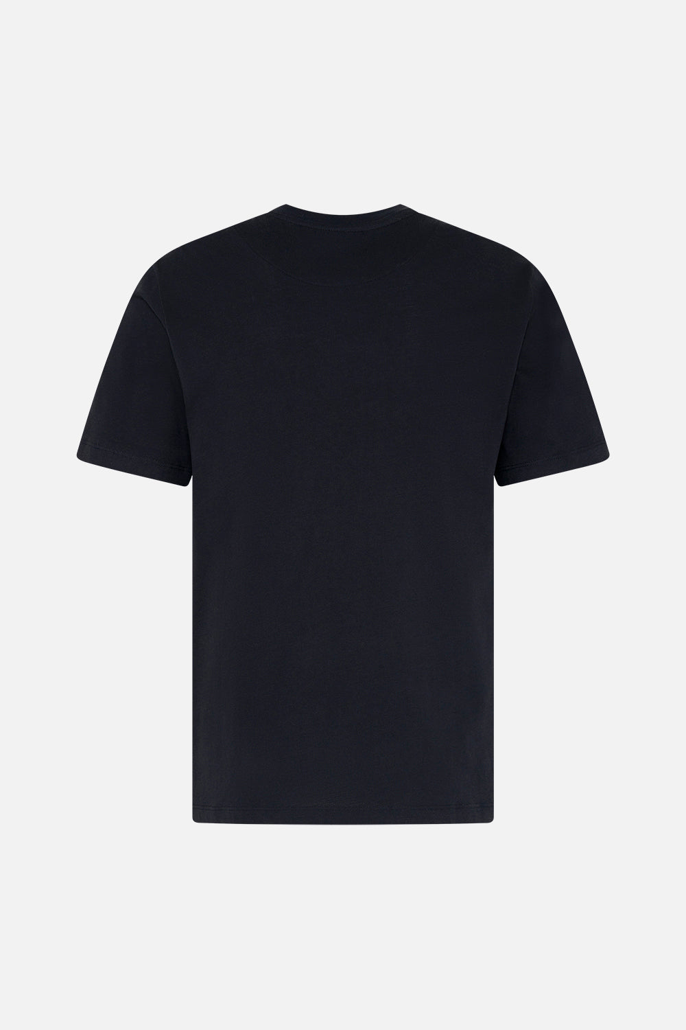 Back product view of Hotel Franks by CAMILLA mens black graphic tee in Jungle Dreaming print