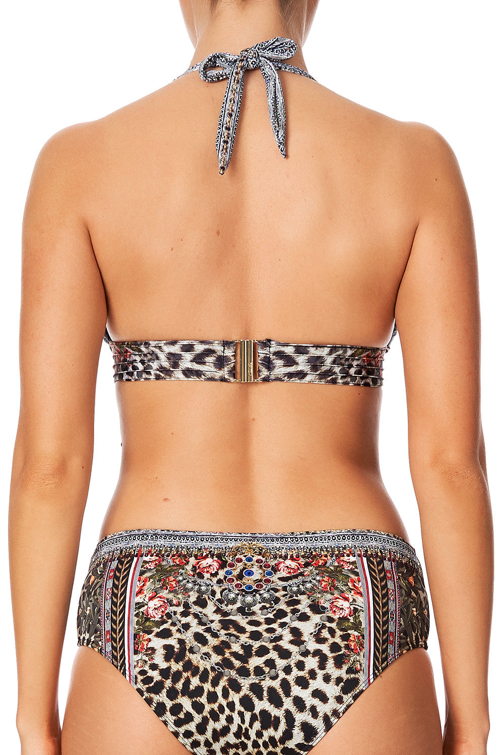 CAMILLA HALTER WITH PINTUCK BAND MARAIS AT MIDNIGHT