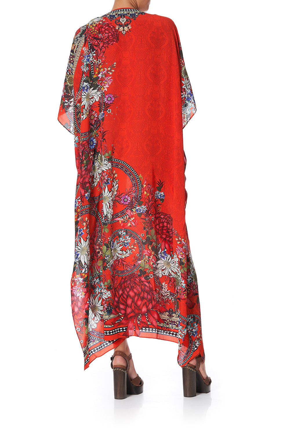 LACE UP KAFTAN WONDERING WARATAH