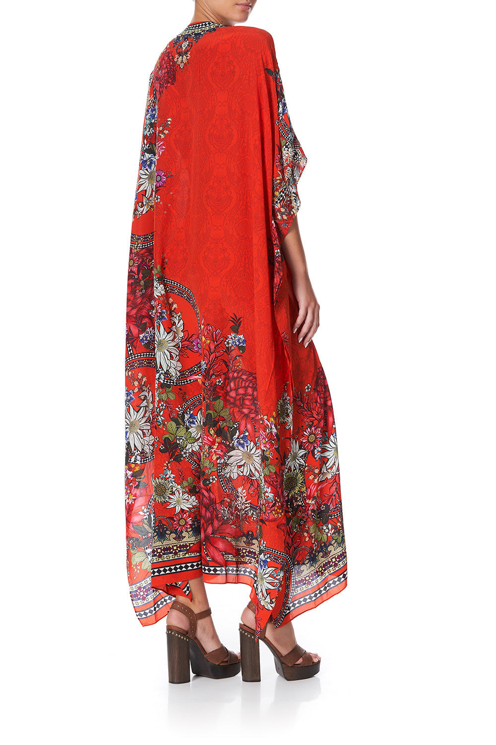 LACE UP KAFTAN WONDERING WARATAH