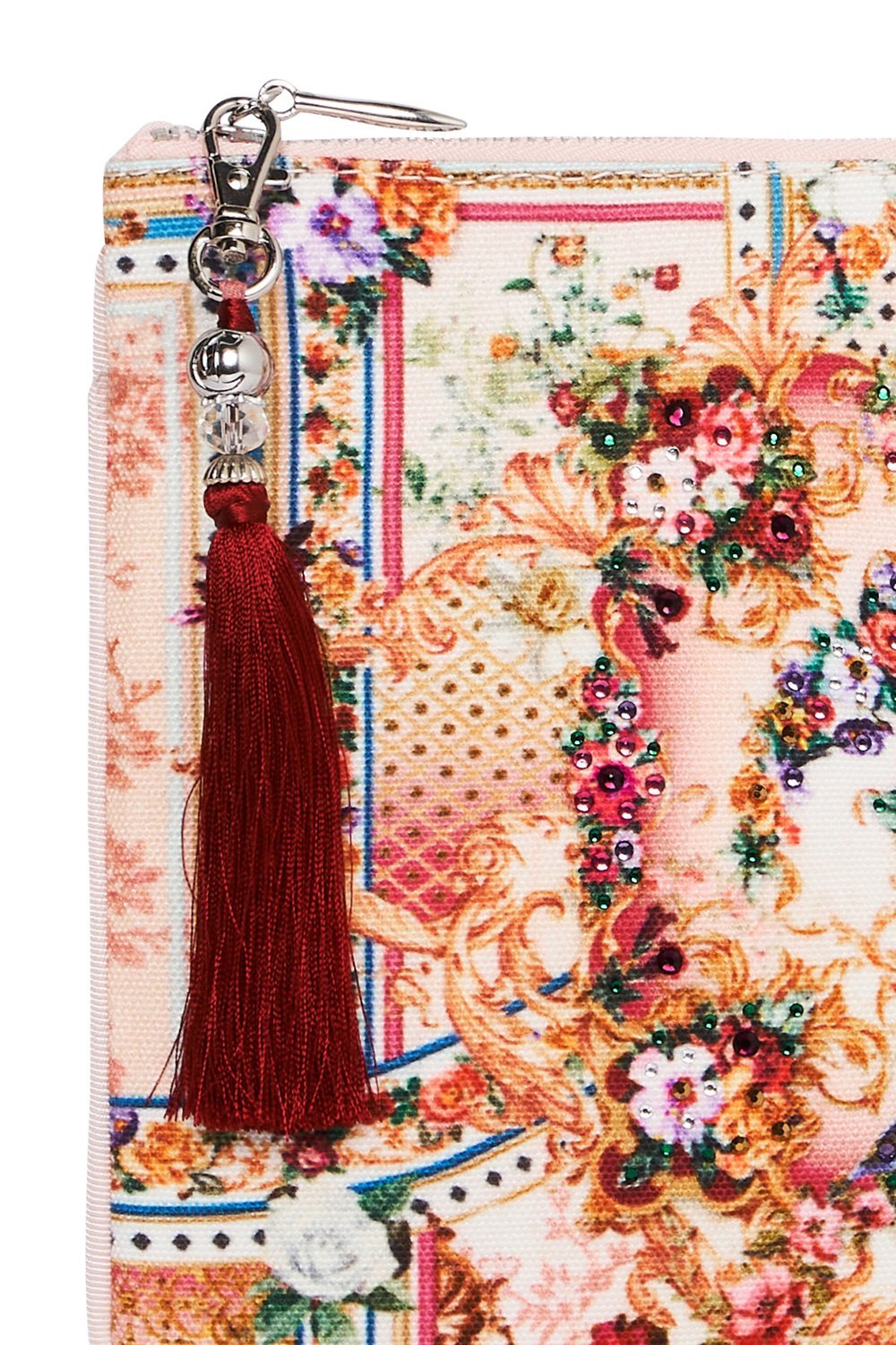 SMALL CANVAS CLUTCH SUMMONED BY A ROSE