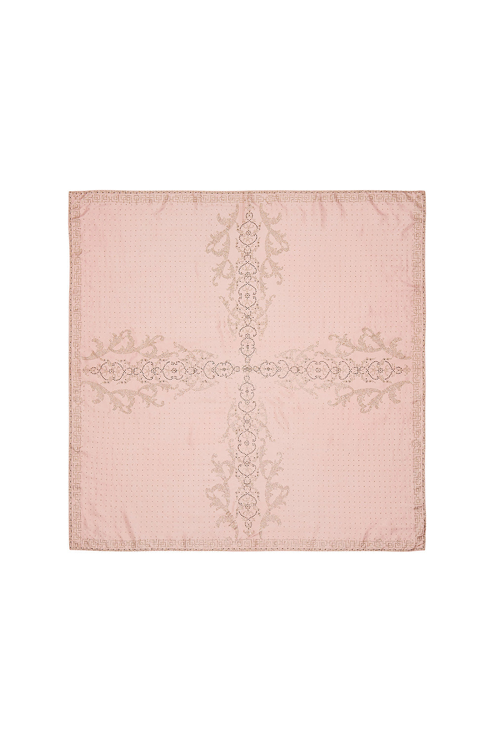 LARGE SQUARE SCARF LUXE PINK