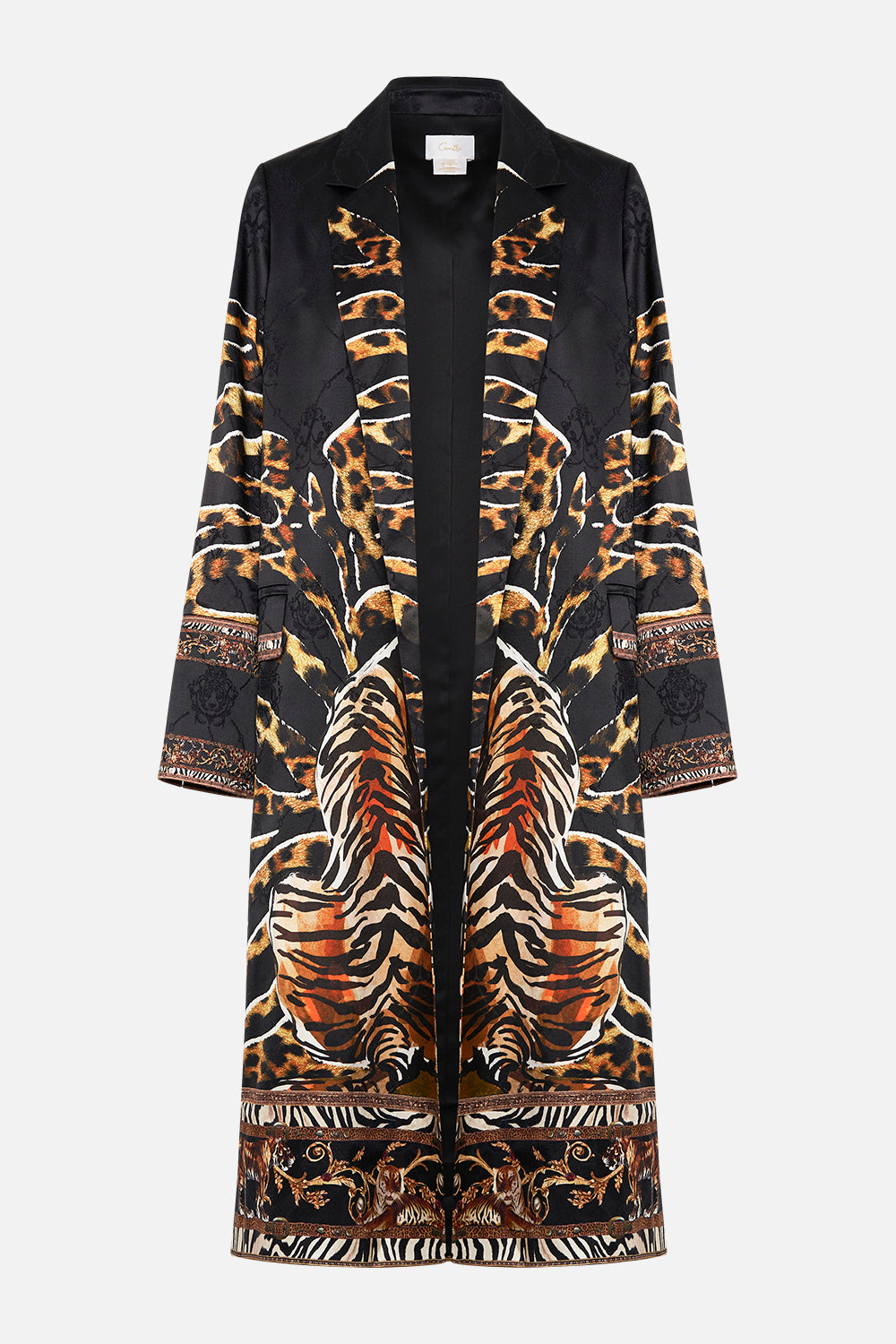 CUFFED SHORT COAT TIGER TALK