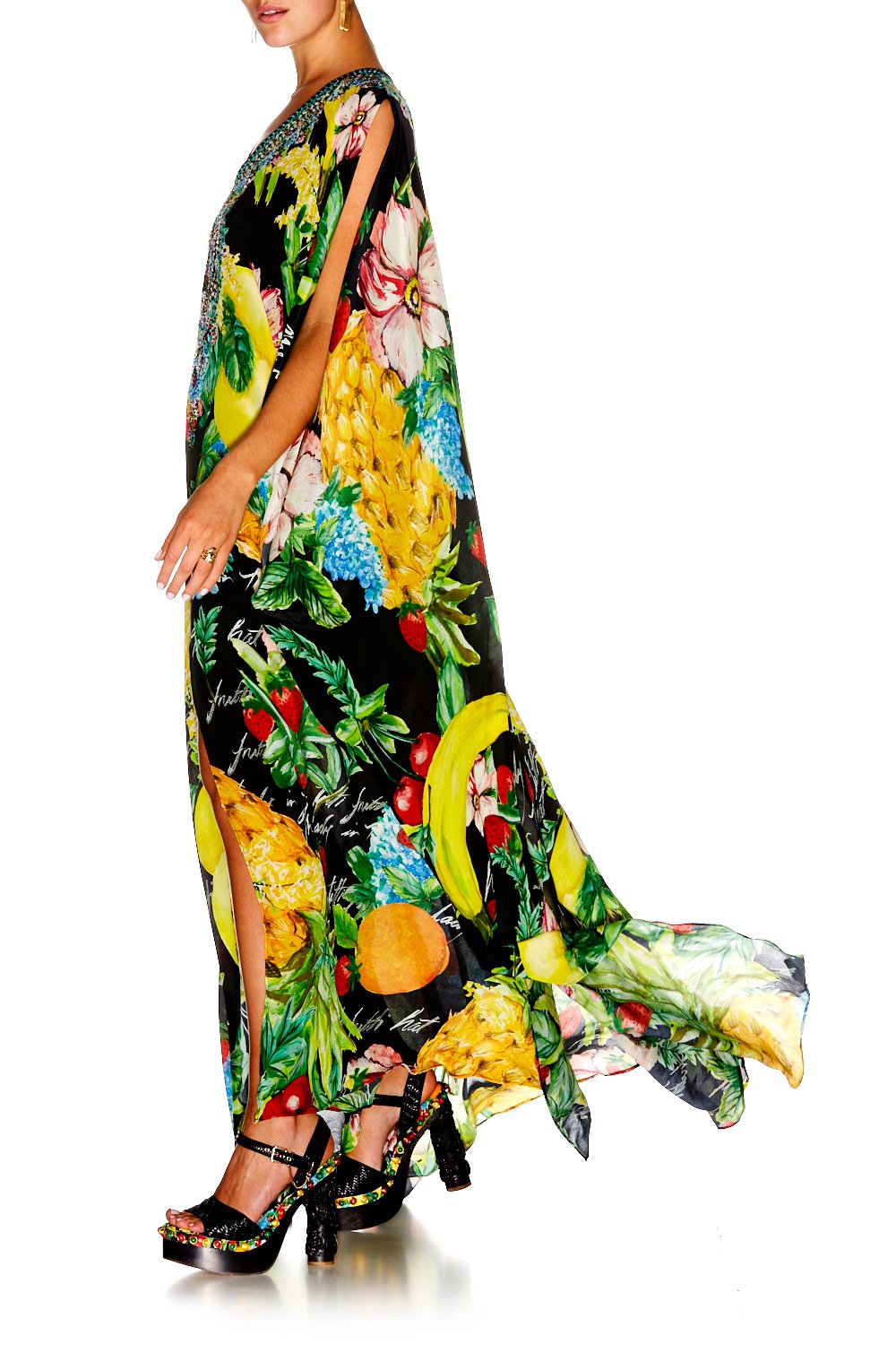 CALL ME CARMEN SLIT FRONT & SLEEVE KAFTAN