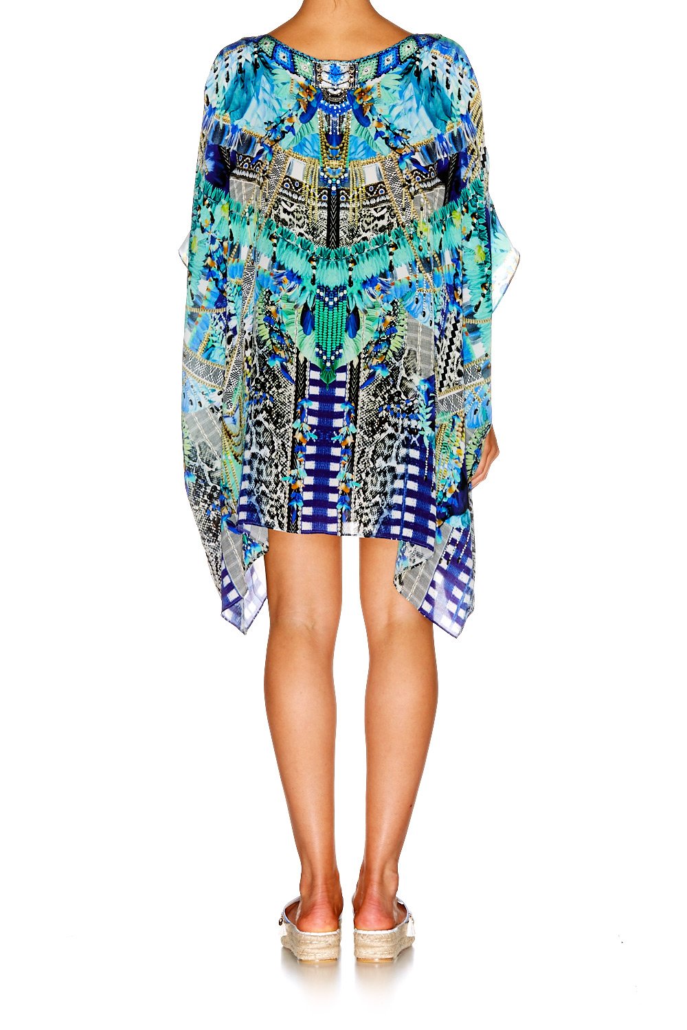LEAVE ME WILD SHORT ROUND NECK KAFTAN