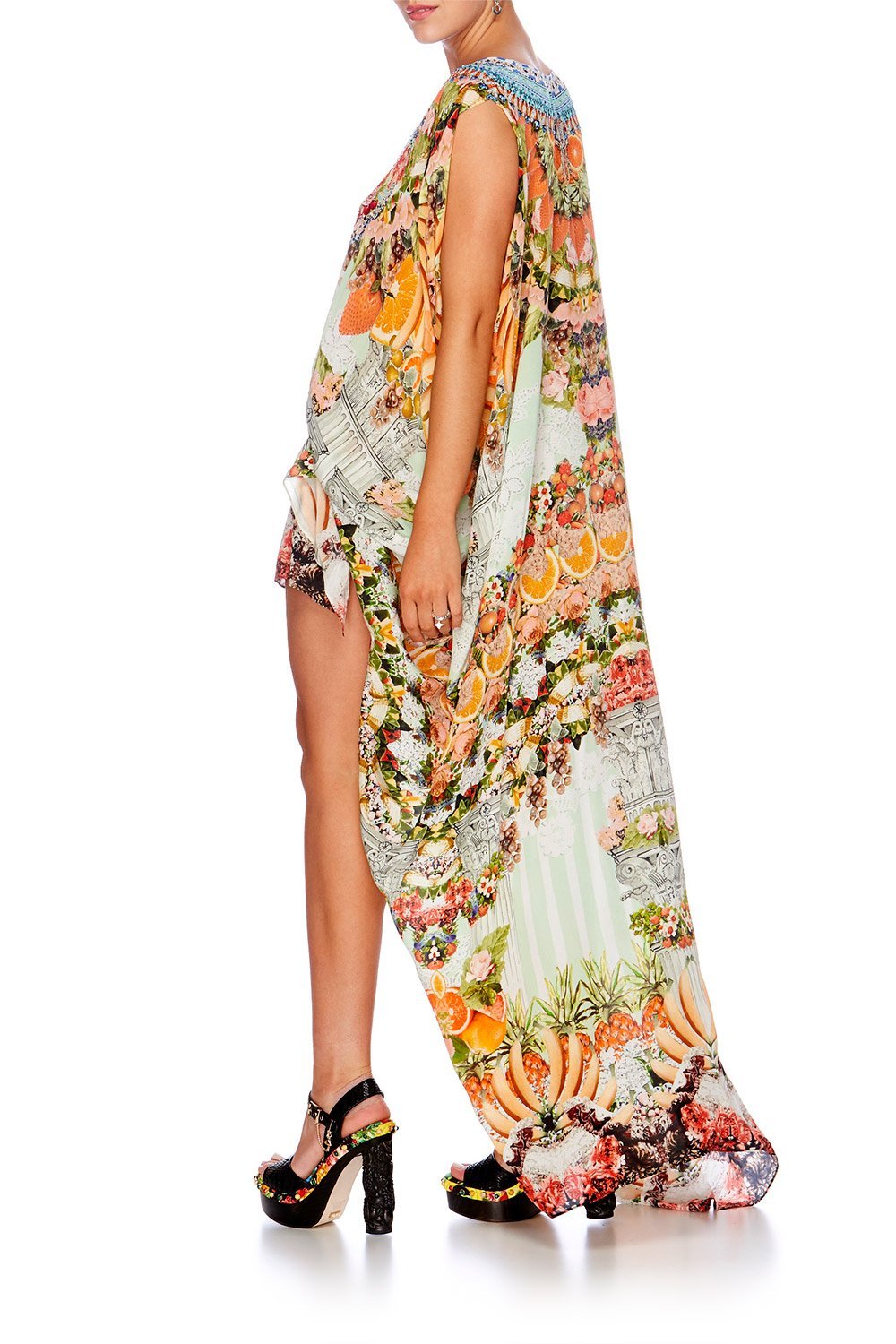 SLICE OF PARADISE SPLIT FRONT & SLEEVE KAFTAN